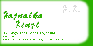 hajnalka kinzl business card